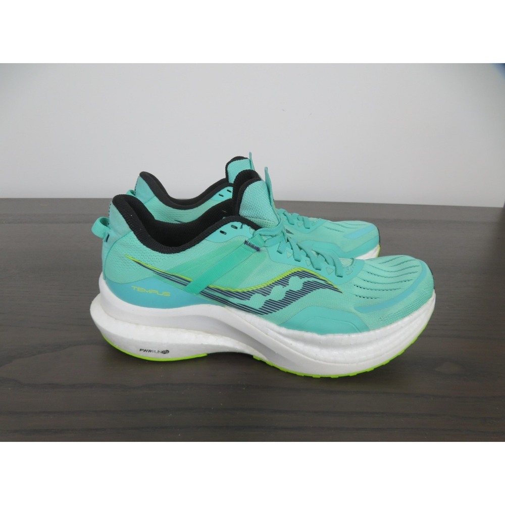 Saucony Tempus Shoes Womens 10.5 Green Running Sneakers S10720-26 Road Gym